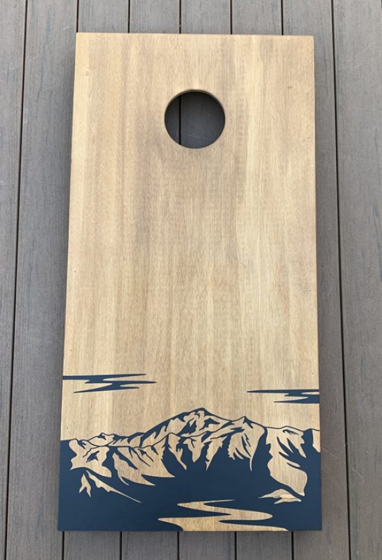 Mountain-Decal-Cornhole-Washington