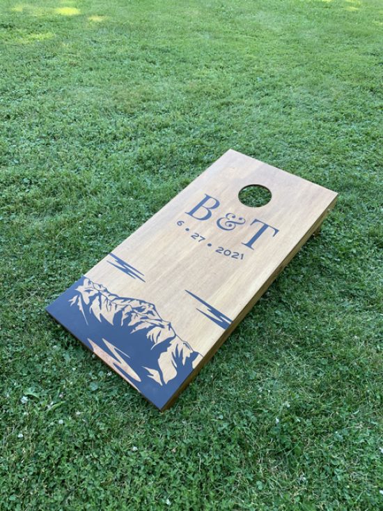 Mountain-Decal-Cornhole-Wedding